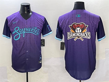 Team Big Logo Arizona Diamondbacks purple City Connect jersey