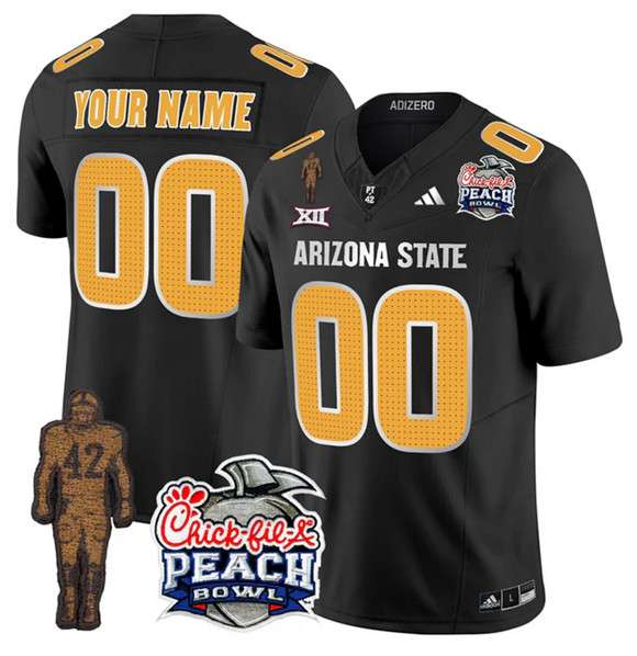 Custom Arizona State Sun Devils black FUSE jersey