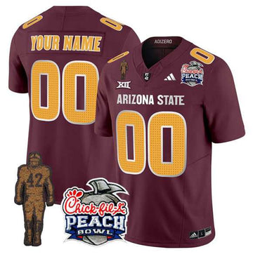 Custom Arizona State Sun Devils maroon FUSE jersey