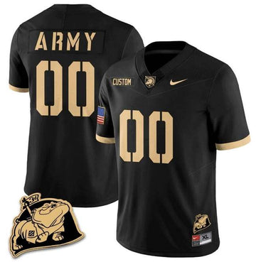 Custom Army Black Knights black jersey