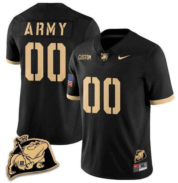 Custom Army Black Knights black jersey