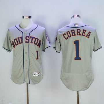 Carlos Correa Houston Astros grey Authentic jersey