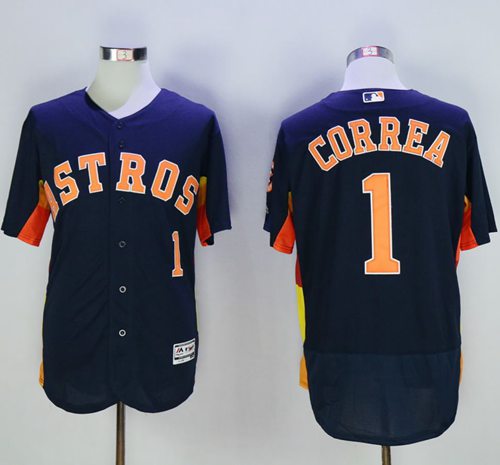 Carlos Correa Houston Astros navy Authentic jersey