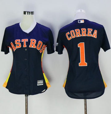 Carlos Correa Houston Astros navy Alternate jersey