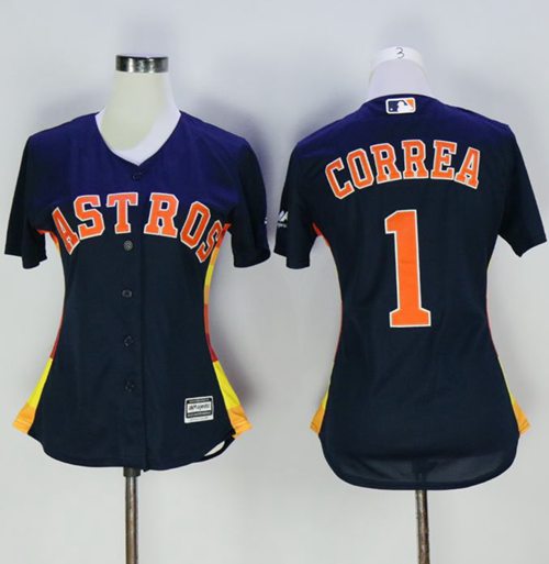 Carlos Correa Houston Astros navy Alternate jersey