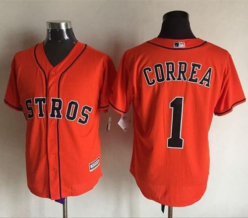 Carlos Correa Houston Astros orange jersey