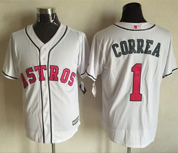 Carlos Correa Houston Astros white jersey