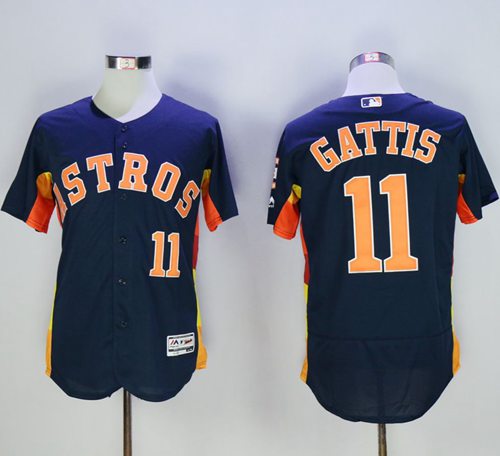 Evan Gattis Houston Astros navy Authentic jersey