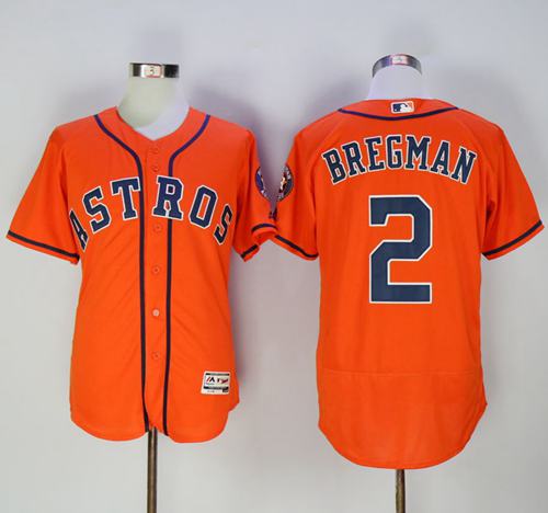 Alex Bregman Houston Astros orange Authentic jersey