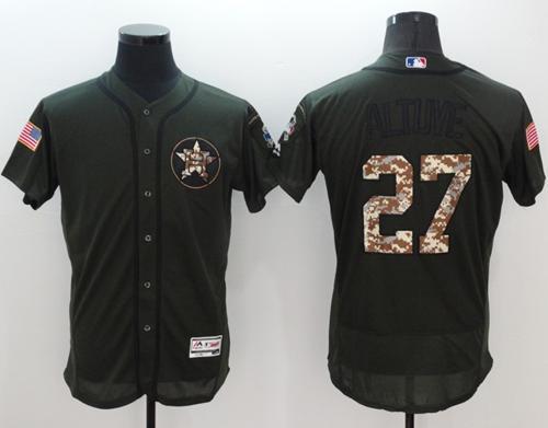 Jose Altuve Houston Astros green Salute To Service jersey