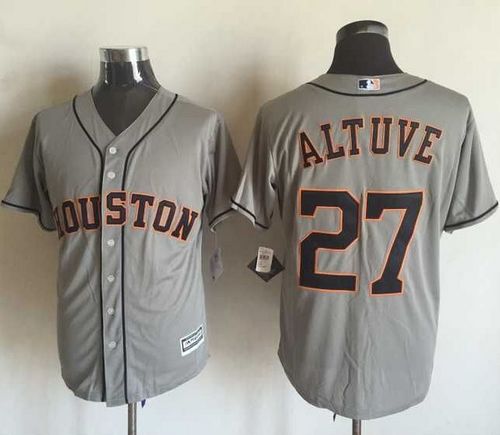 Jose Altuve Houston Astros grey jersey