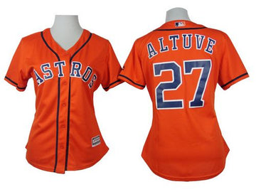 Jose Altuve Houston Astros orange Alternate jersey