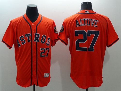 Jose Altuve Houston Astros orange Authentic jersey