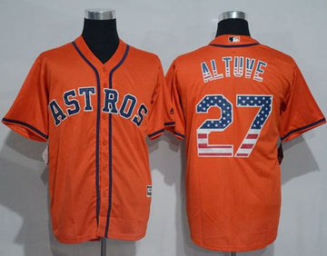 Jose Altuve Houston Astros orange Fashion jersey