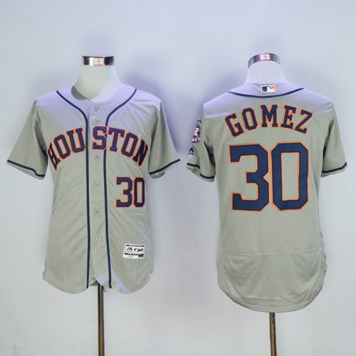 Carlos Gomez Houston Astros grey Authentic jersey