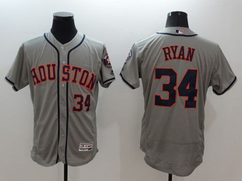 Nolan Ryan Houston Astros grey Authentic jersey