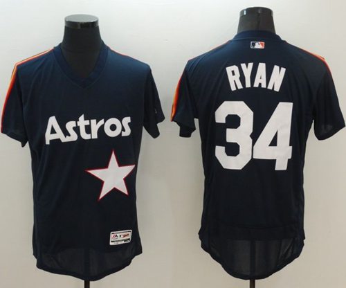 Nolan Ryan Houston Astros navy Authentic jersey