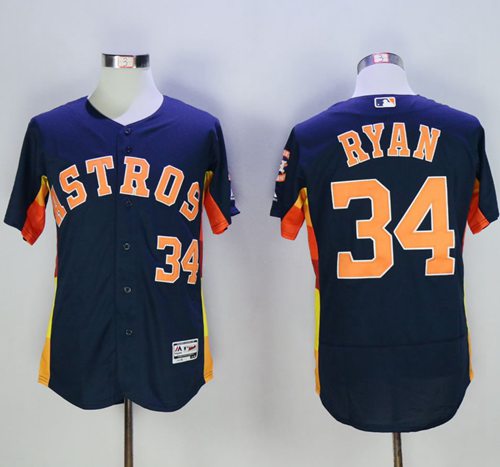 Nolan Ryan Houston Astros navy Authentic jersey