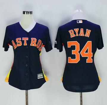 Nolan Ryan Houston Astros navy Alternate jersey