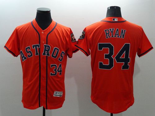 Nolan Ryan Houston Astros orange Authentic jersey