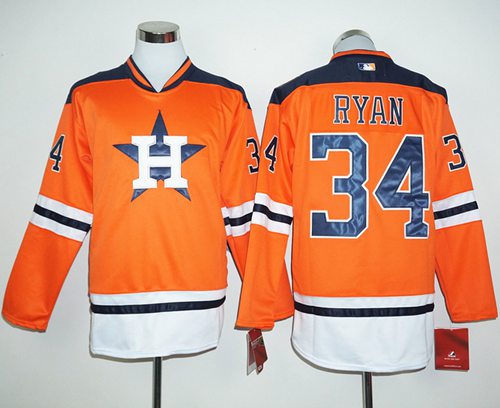 Nolan Ryan Houston Astros orange jersey