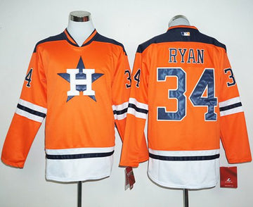 Nolan Ryan Houston Astros orange jersey