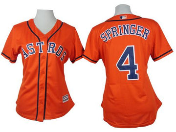George Springer Houston Astros orange Alternate jersey
