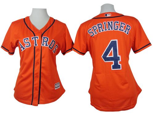 George Springer Houston Astros orange Alternate jersey