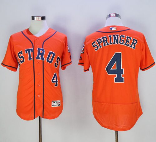 George Springer Houston Astros orange Authentic jersey