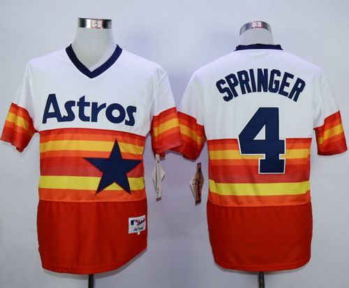 George Springer Houston Astros white-orange jersey