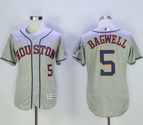 Jeff Bagwell Houston Astros grey Authentic jersey