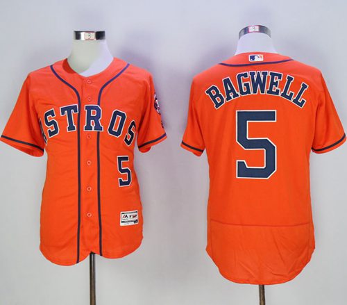 Jeff Bagwell Houston Astros orange Authentic jersey