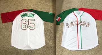 Jose Urquidy Mexican Houston Astros Heritage jersey