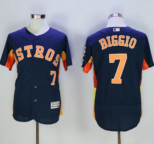 Craig Biggio Houston Astros navy Authentic jersey