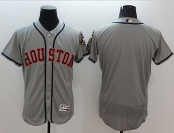 Custom Houston Astros grey Authentic jersey