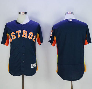 Custom Houston Astros navy Authentic jersey