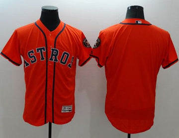 Custom Houston Astros orange Authentic jersey