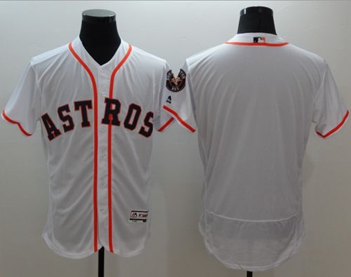 Custom Houston Astros white Authentic jersey