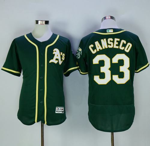 Jose Canseco Oakland Athletics green Authentic jersey