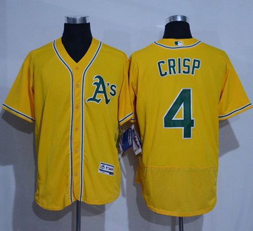 Coco Crisp Oakland Athletics gold Authentic jersey