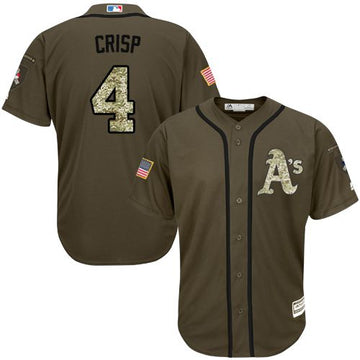 Coco Crisp Oakland Athletics green Salute To Service jersey