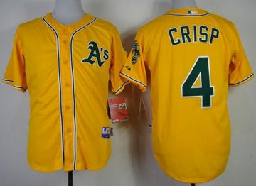 Coco Crisp Oakland Athletics yellow jersey