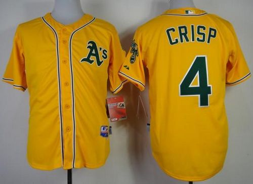Coco Crisp Oakland Athletics yellow jersey