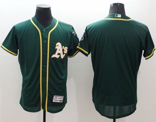 Custom Oakland Athletics green Authentic jersey