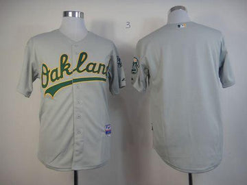Custom Oakland Athletics grey jersey