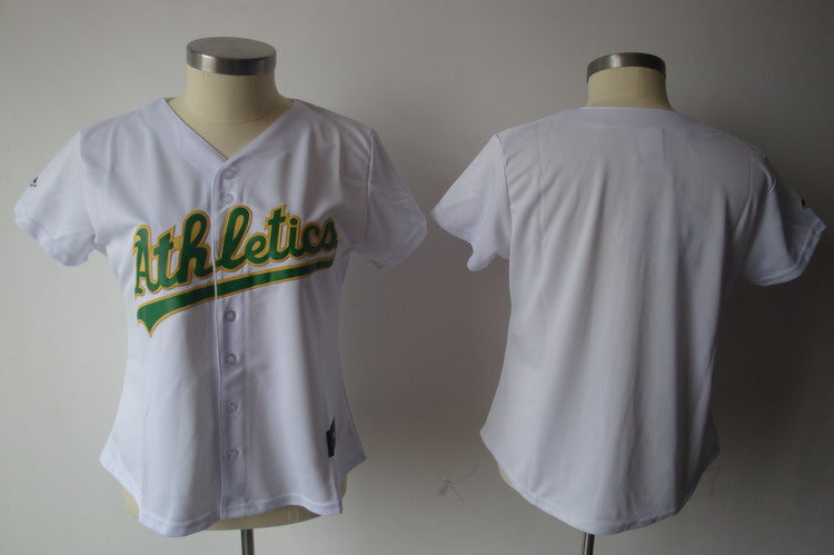 Custom Oakland Athletics white Fashion jersey