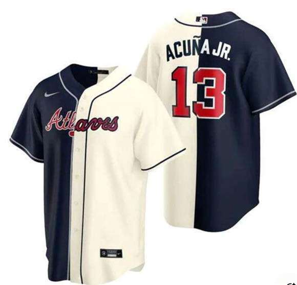 Ronald Acuna Jr Atlanta Braves navy jersey