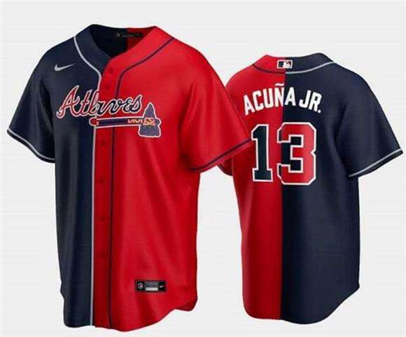 Ronald Acuna Jr Atlanta Braves navy jersey