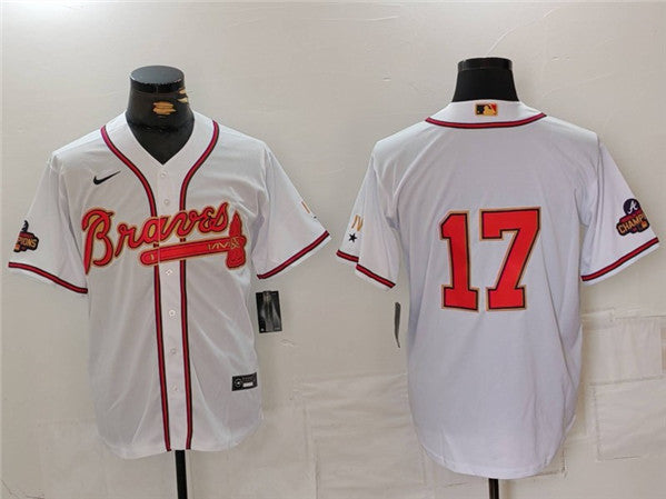 Andy Messersmith Atlanta Braves white-gold jersey