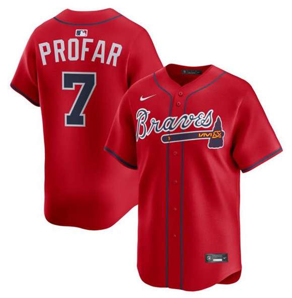 Jurickson Profar Atlanta Braves red Alternate jersey